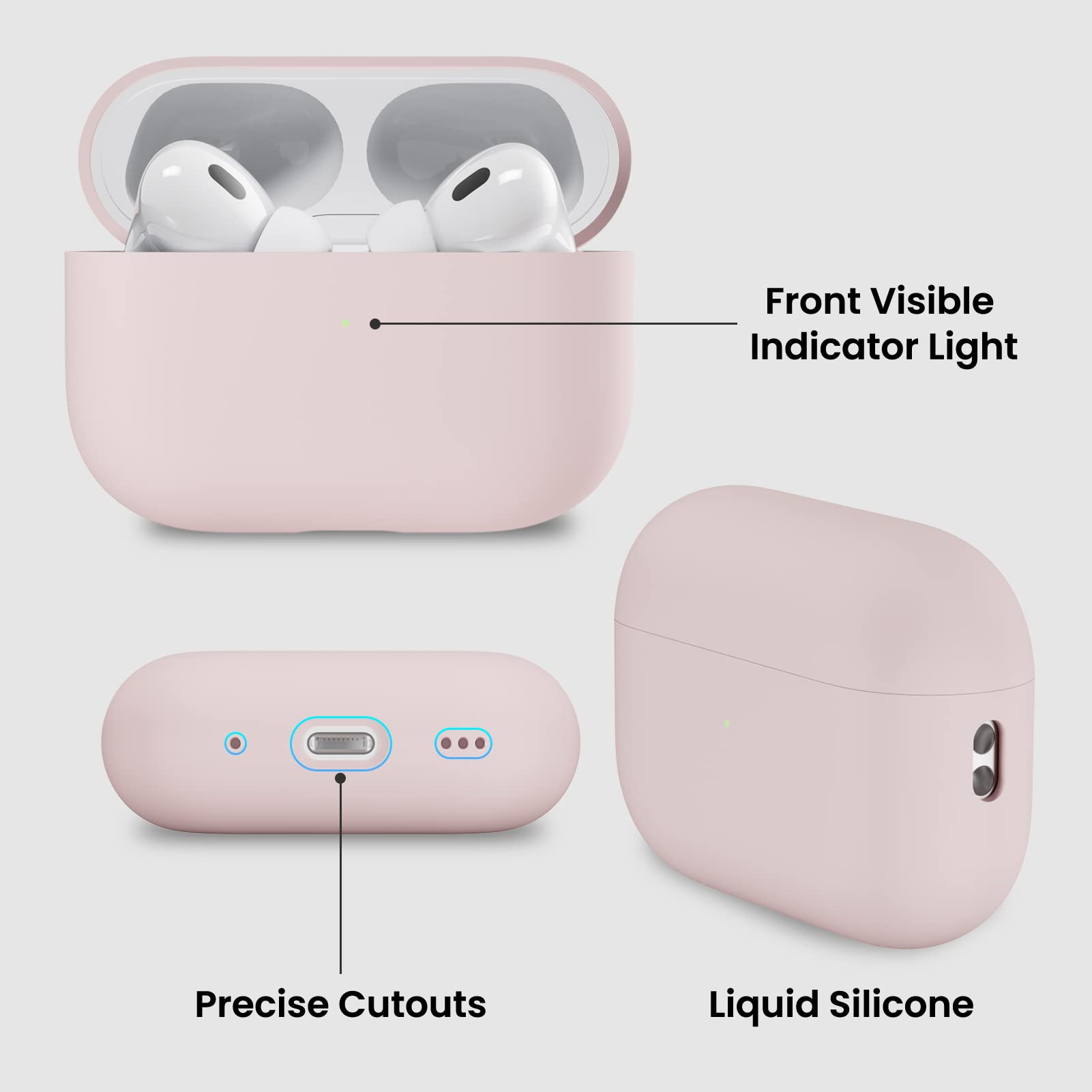 Front Visible Indicator Light  
Precise Cutouts  
Liquid Silicone