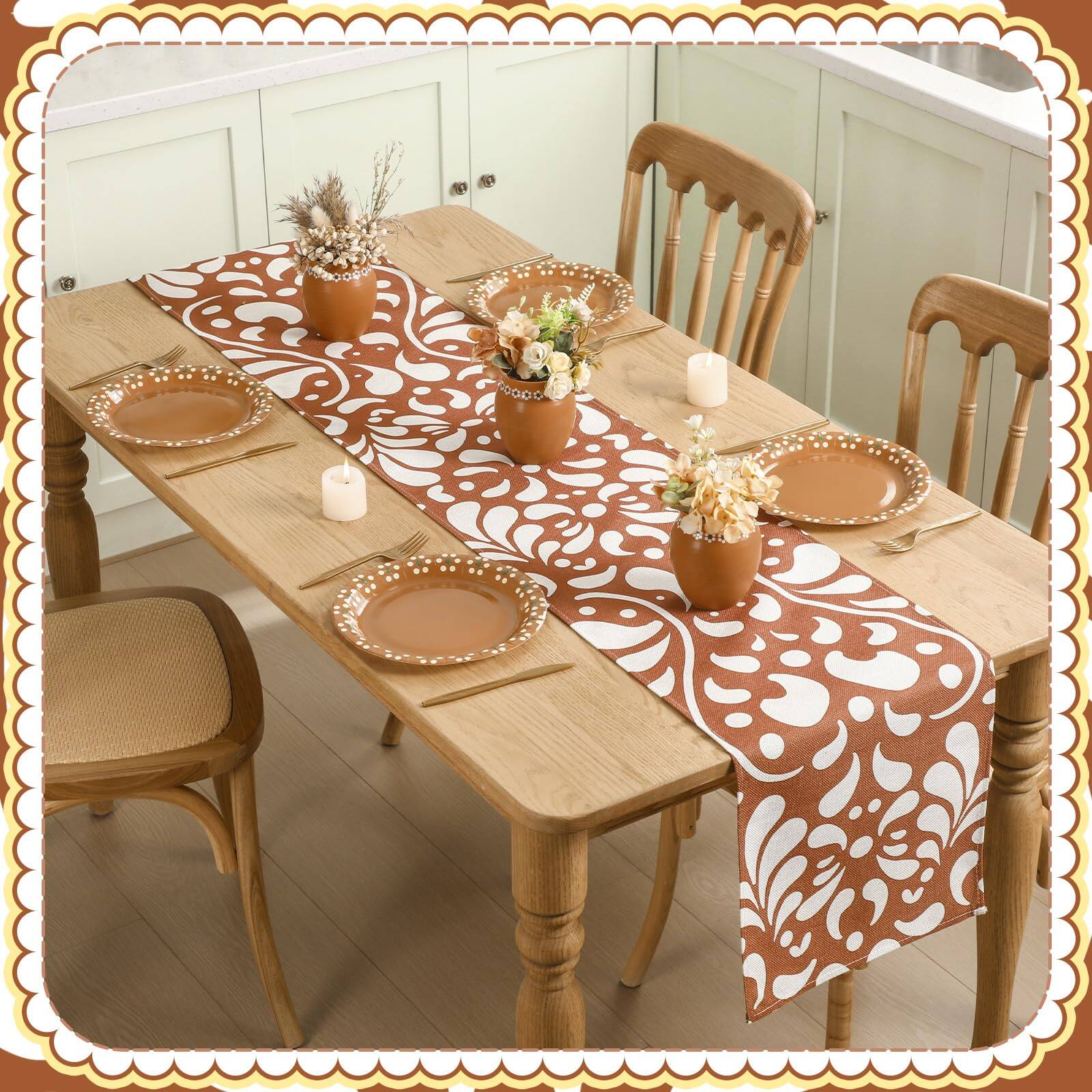 Alt View 4. Dapper Styles - 6 Talavera Table Runner '' Cielito Lindo Shower Party Decoration Mexico Home Decor Traditional Cinco De May... - Brown.