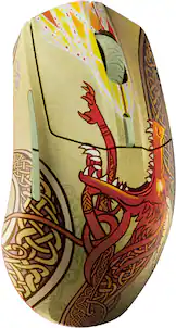 SteelSeries - Aerox 3 Wireless Optical Gaming Mouse with Super Mesh Detachable USB-C Connectivity - Wireless - CS2 Dragon Lore Edition