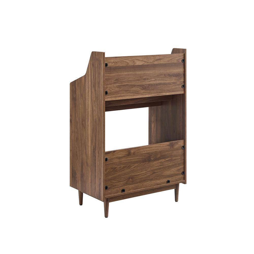 Alt View 1. Crosley Furniture - Liam Vinyl Record Storage Stand - Walnut.