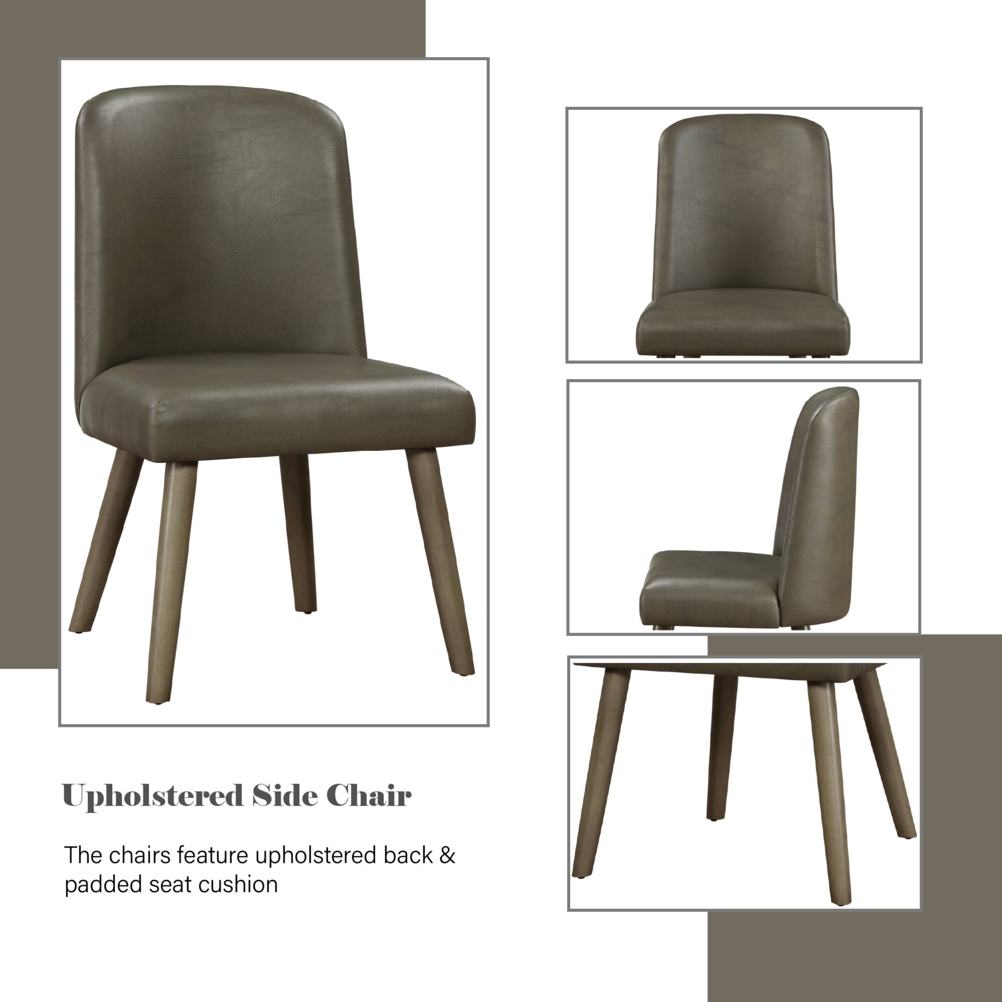 Upholstered Side Chair

The chairs feature upholstered back & padded seat cushion