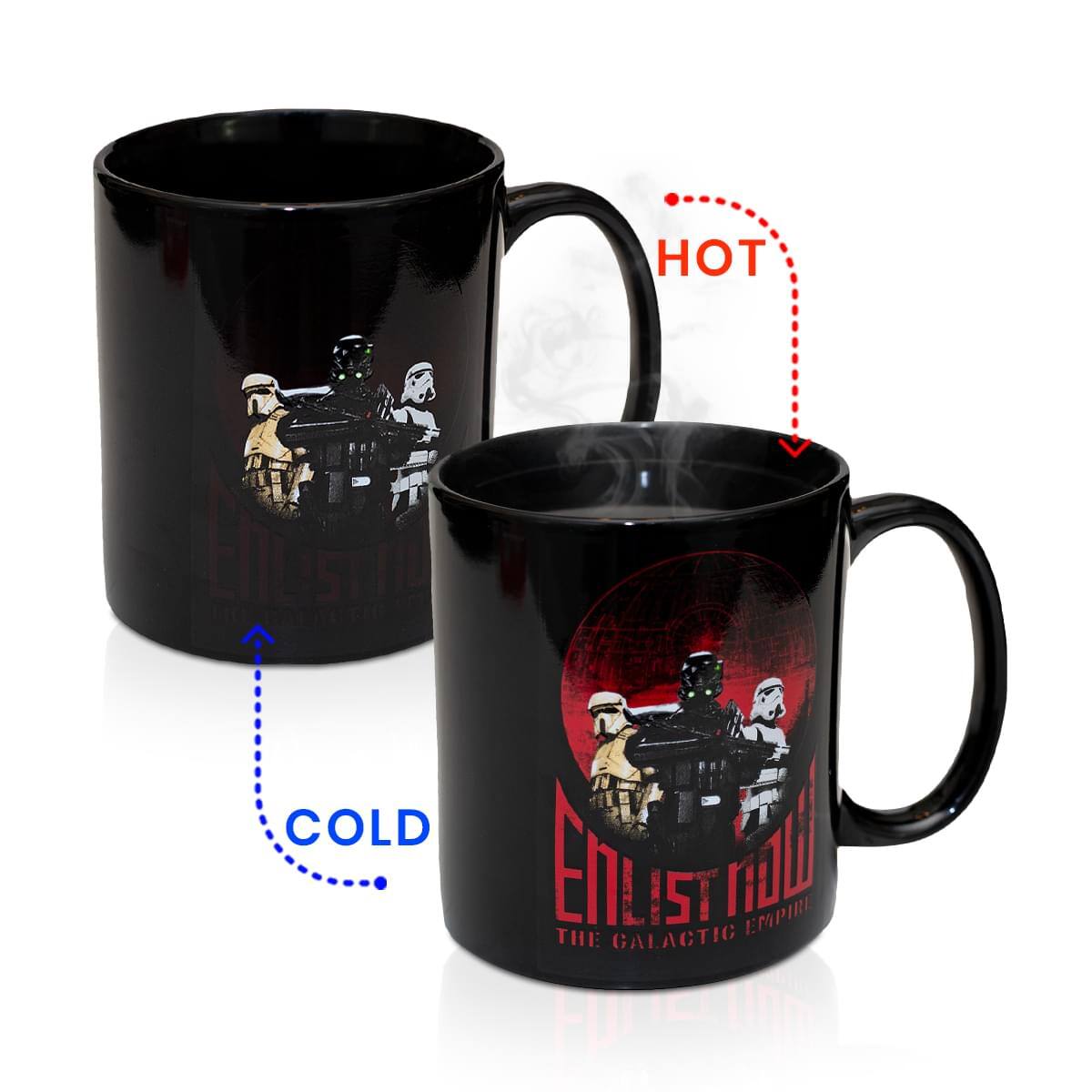 "Star Wars - Rogue One ""Enlist Now"" 20oz Heat Change Mug - Black" price history on PriceWatchPro