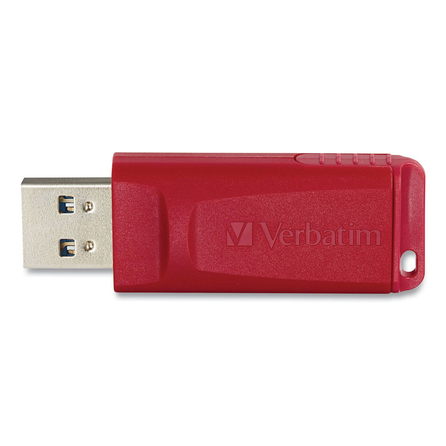 Alt View 3. Verbatim - Verbatim 95507 Store 'n' Go 8 GB USB Flash Drive - Red - Red.