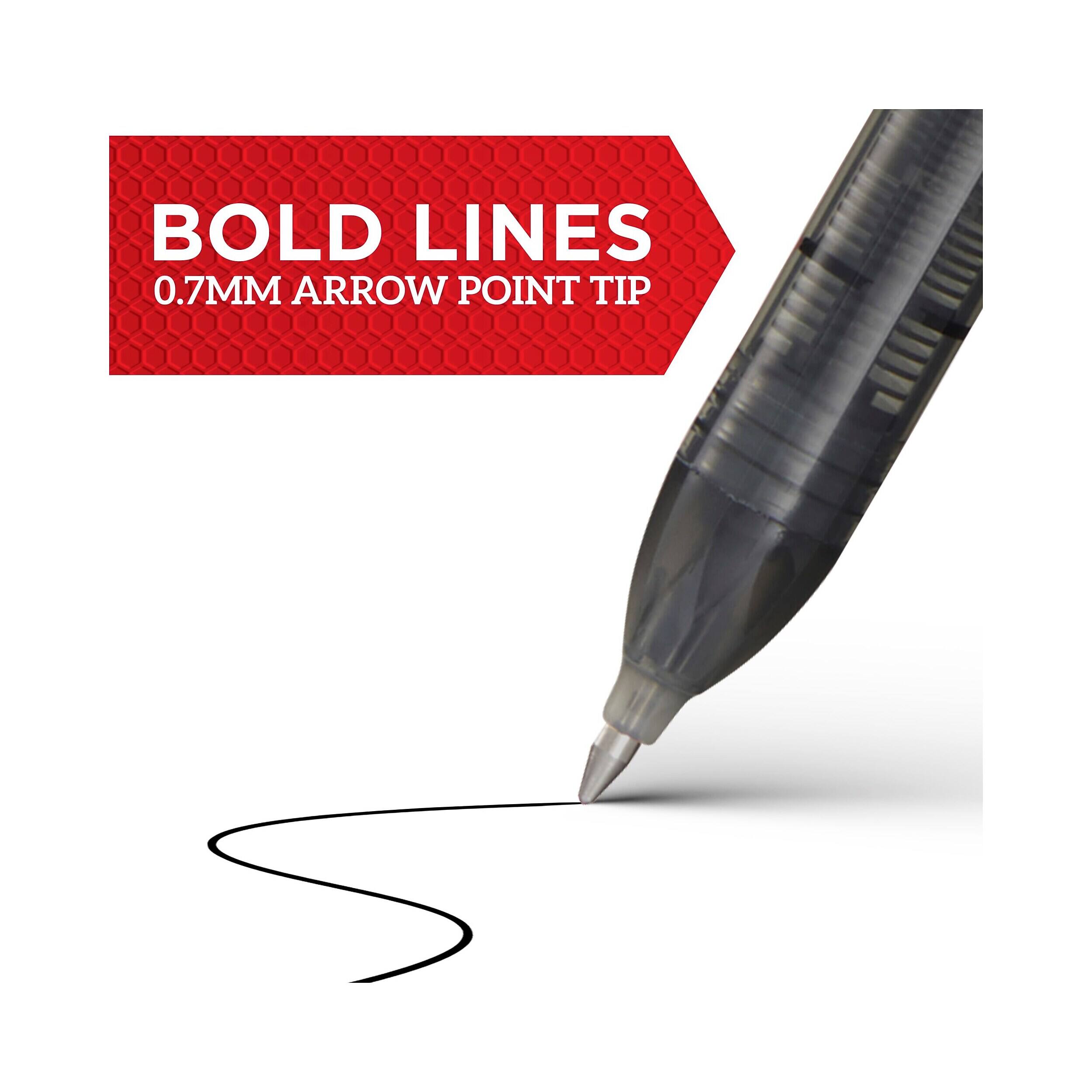 Sharpie Rollerball Pen, Arrow Point Pen for Bold Lines, Black Ink ...