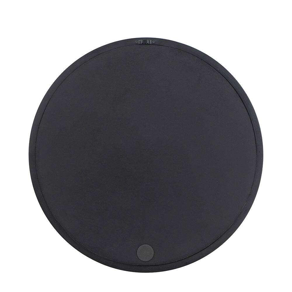 Alt View 7. BreeBe - 20x20 Round Wall Mirror with Black Wood Frame for Living Room Dining Room Foyer Bathroom Office Decor - Black.