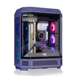 Thermaltake - LCGS Reactor 9880F Gaming Desktop AMD Ryzen 7 9800X3D, 32GB DDR5 Memory, NVIDIA GeForce RTX 5080, 2TB NVMe M.2 - Purple