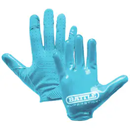 Battle Sports - Adult Doom Speed Receiver Football Glove - Large - Columbia Blue