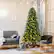 Alt View 12. Costway - 7ft Pre-lit Hinged Christmas Tree w/ Remote Control & 9 Lighting Modes - Green.