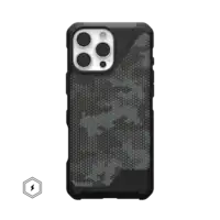 UAG - Metropolis LT Series Case with Magsafe for Apple iPhone 16 Pro Max - Micro Hex Camo Graphite - Front_Zoom