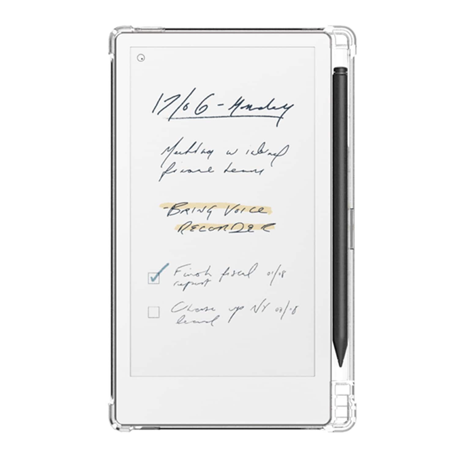 SaharaCase - reMarkable Paper Pro Move 7.3" Case | Anti-Shock Corners | Glacier Series - Clear