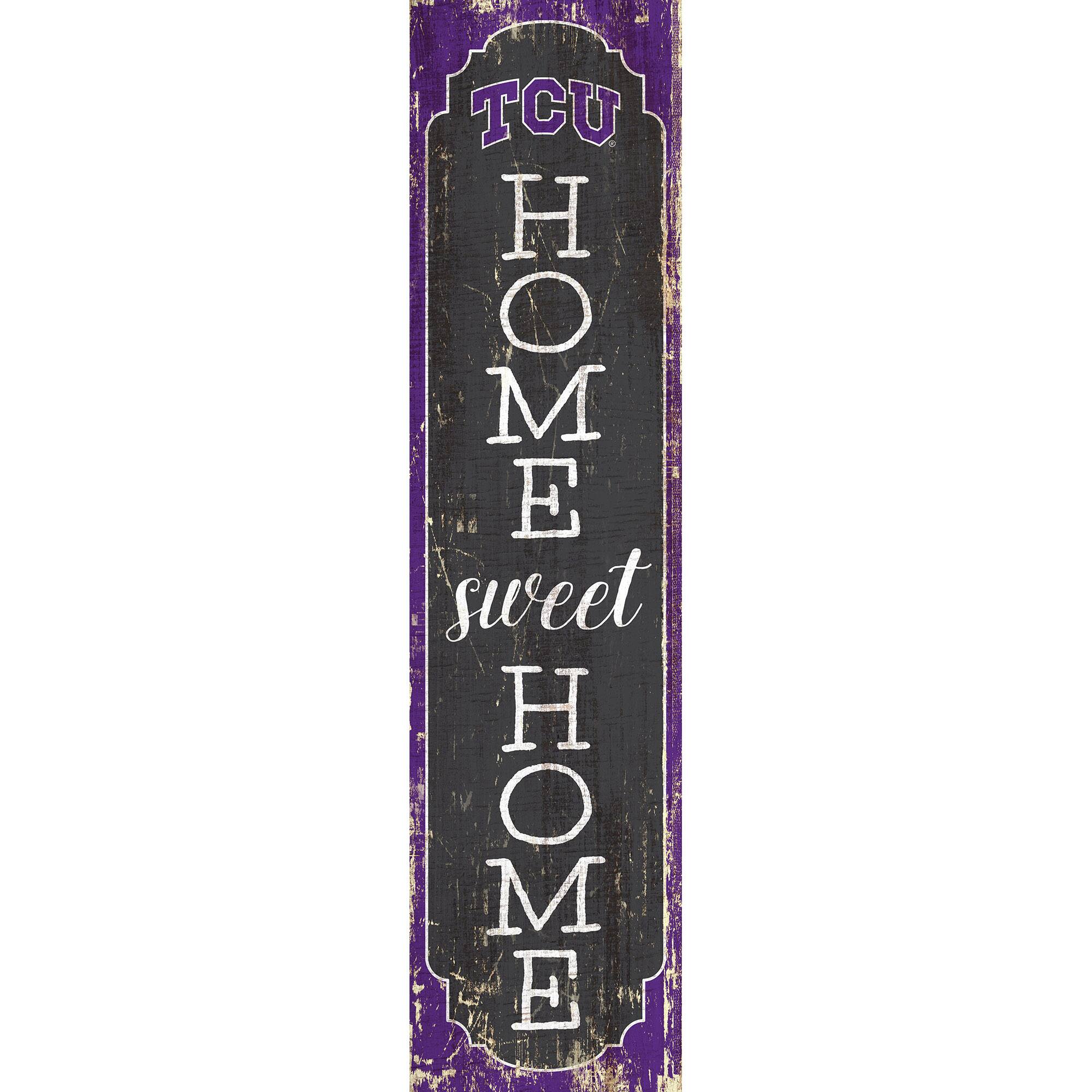 TCU Horned Frogs 24" Home Sweet Home Leaner Sign