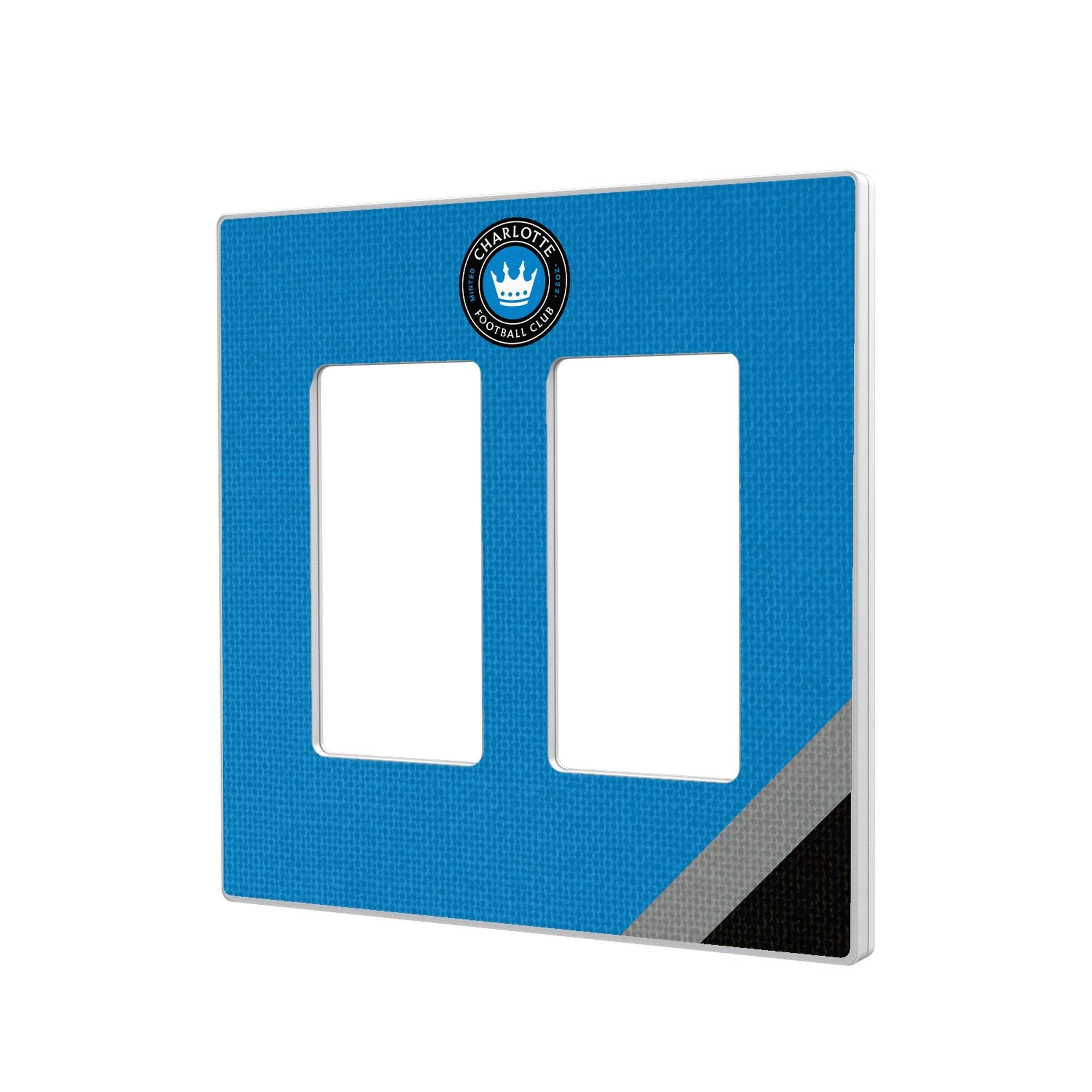 Keyscaper - Charlotte FC Diagonal Stripe Design Double Rocker Lightswitch Plate - Multicolor price history on PriceWatchPro