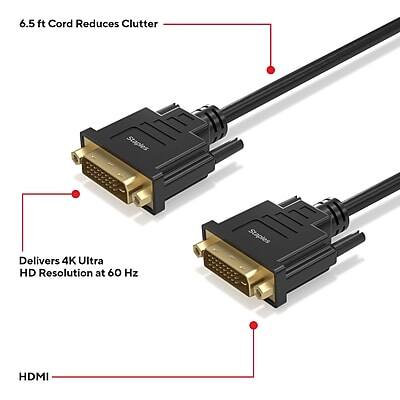 6.5 ft Cord Reduces Clutter

Delivers 4K Ultra HD Resolution at 60 Hz

HDMI