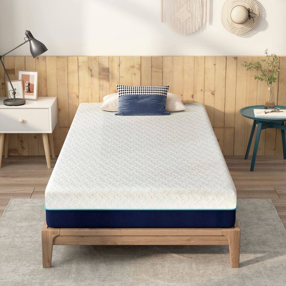 Front. Kadyn - 6 Inch Mattress in a Box, Gel Memory Foam Mattress for Cool Sleep & Pressure Relief - White.