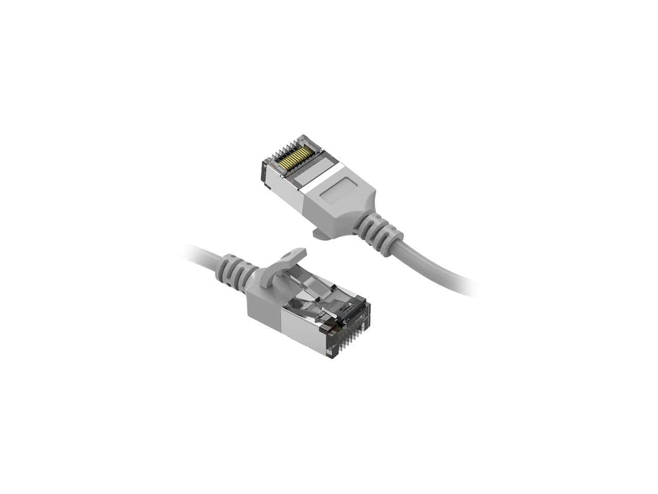 Nippon Labs - 60CAT8-1-30GY 1 ft. Cat.8 U/FTP Slim Ethernet Cable Gray 30AWG 40Gbps 2000MHz