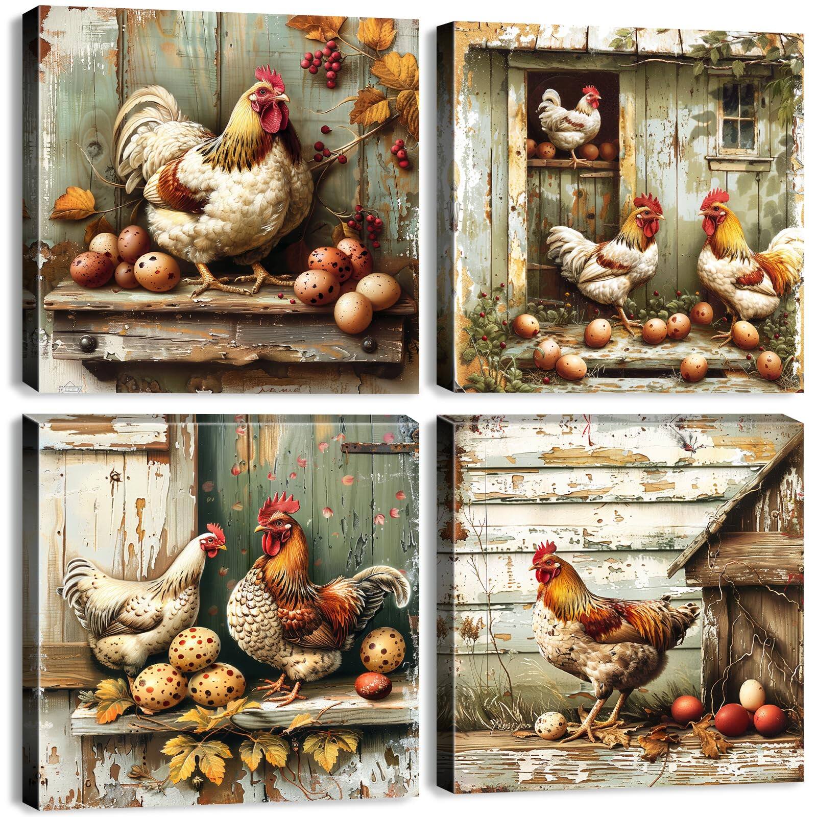 Front. Hirose Alice - Abstract bright multi 【Abstract Colorful Wall Size】12x12 inch 4pcs(30x30 Modern pictures, spiral canvas - FarmChicken 12x12in.