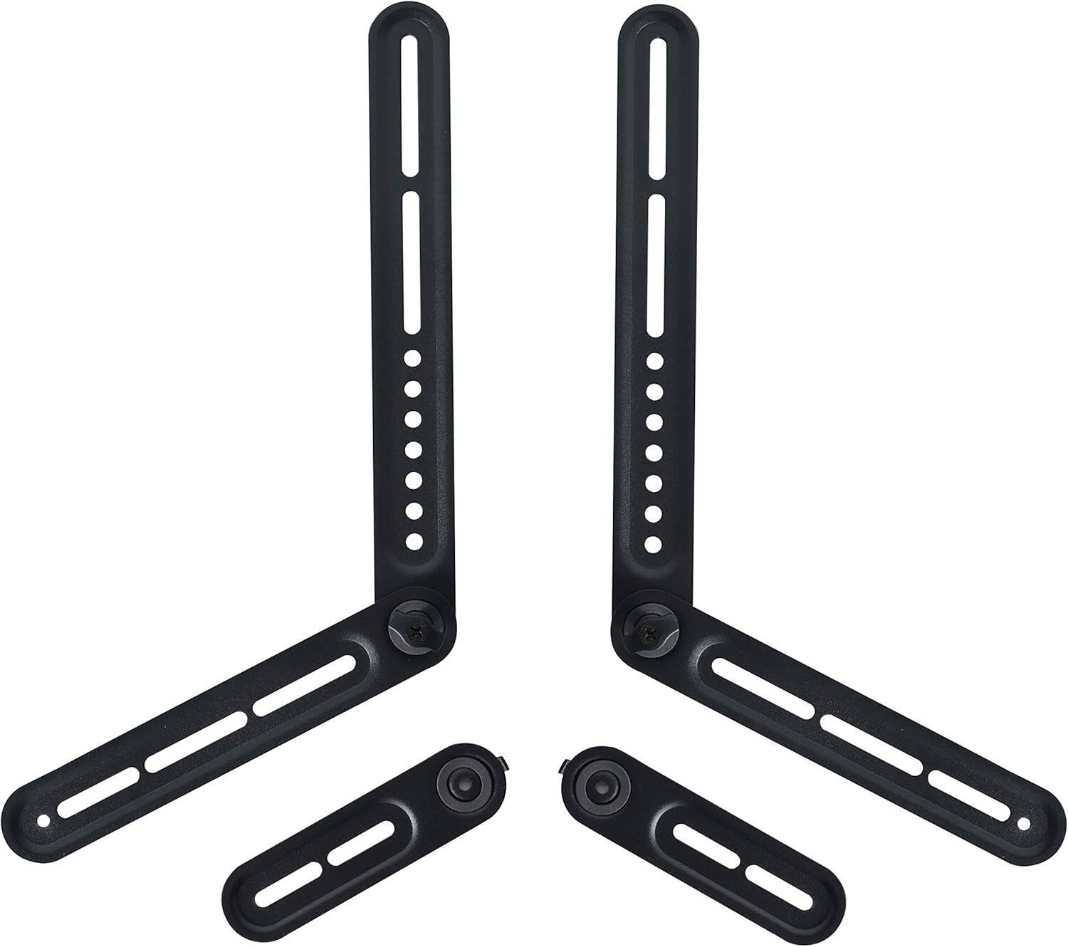Schertz - Soundbar Mount for Above or Under TV – Fits up to 22 lbs, Adjustable Extension Arms - Black