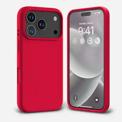 Entronix iPhone 17 Pro Case Soft Touch Liquid Silicone for Ultimate Protection Red - Best Buy Entronix iPhone 17 Pro Case Soft Touch Liquid Silicone for Ultimate Protection Red - Best Buy