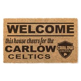 Jardine - Carlow University Celtics 18" x 30" Welcome Doormat - Brown