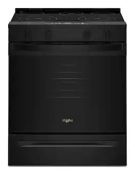 Whirlpool - 30 in. Wide 5 element 5.3 cu. ft. Slide-In Electric Range with No Preheat and Slow Cook Modes - Black