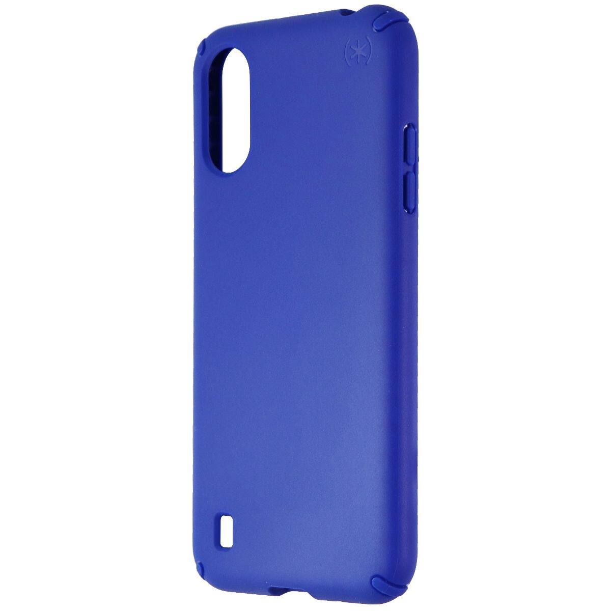 Front. Speck - Speck Presidio Lite Series Case for Samsung Galaxy A01 - Blueprint Blue - Blue.