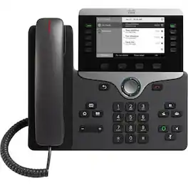 Cisco Consumer Products - Cisco 8811 IP Phone - Corded - Wall Mountable - 5 x Total Line - VoIP - 5" - User Connect License - 2 x Network - Black