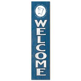 Jardine - Niagara Falls Culinary Institute 12'' x 48'' Welcome Outdoor Leaner - Blue