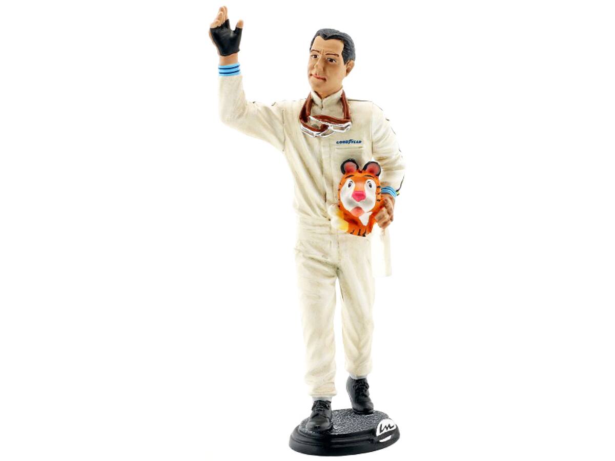 Alt View 1. Le Mans Miniatures - Jack Brabham Figurine Winner French Grand Prix Formula One F1 (1966) for 1/18 Scale Models by Le Mans Miniatures.