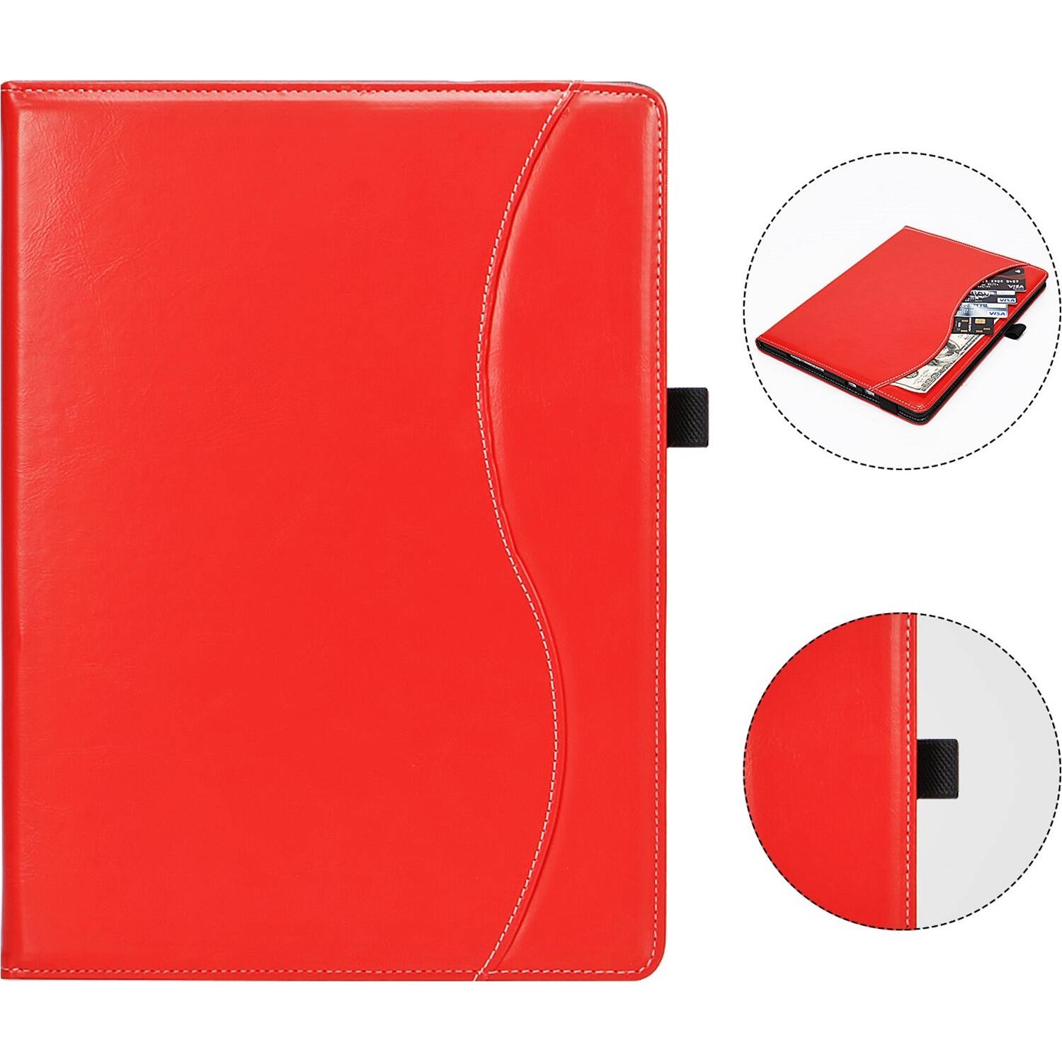 Alt View 12. SaharaCase - Business Series Folio Case for Microsoft Surface Pro 8 - Red.