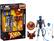 The text on the image reads: "WARNING: BUILDAFIGURE MARVEL CHOKING HAZARD-Small parts. Not for children under 3 years. MARVEL'S LEGENDS SERIES LEGENDS SERIES NIGHTCRAWLER aOTear 4+ XMEN Hasbro 00S8? ASST. D."