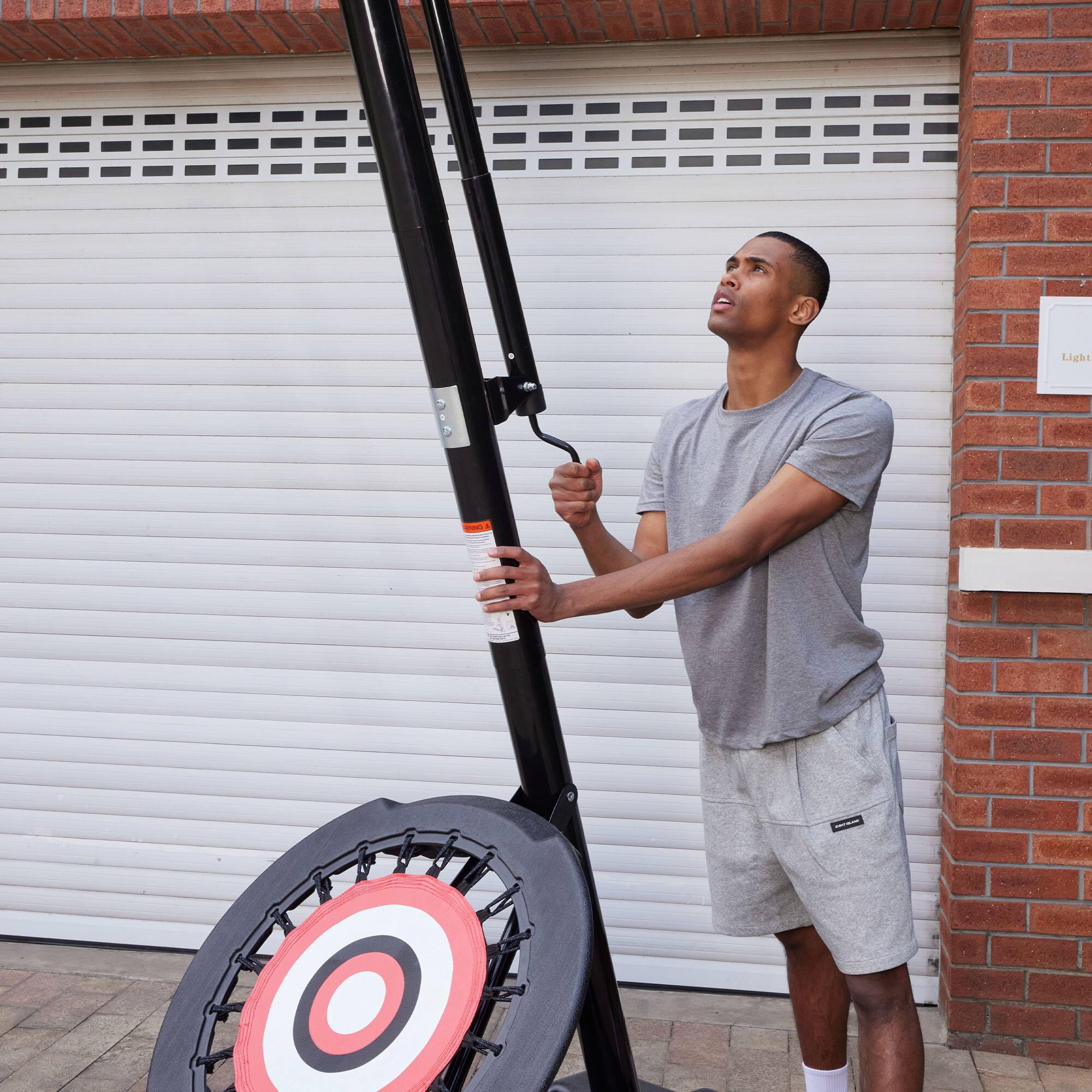 Alt View 7. IE Sports - IE Sports Portable Basketball Hoop, Adjustable Height, 54" Backboard & Rebounder - Black.
