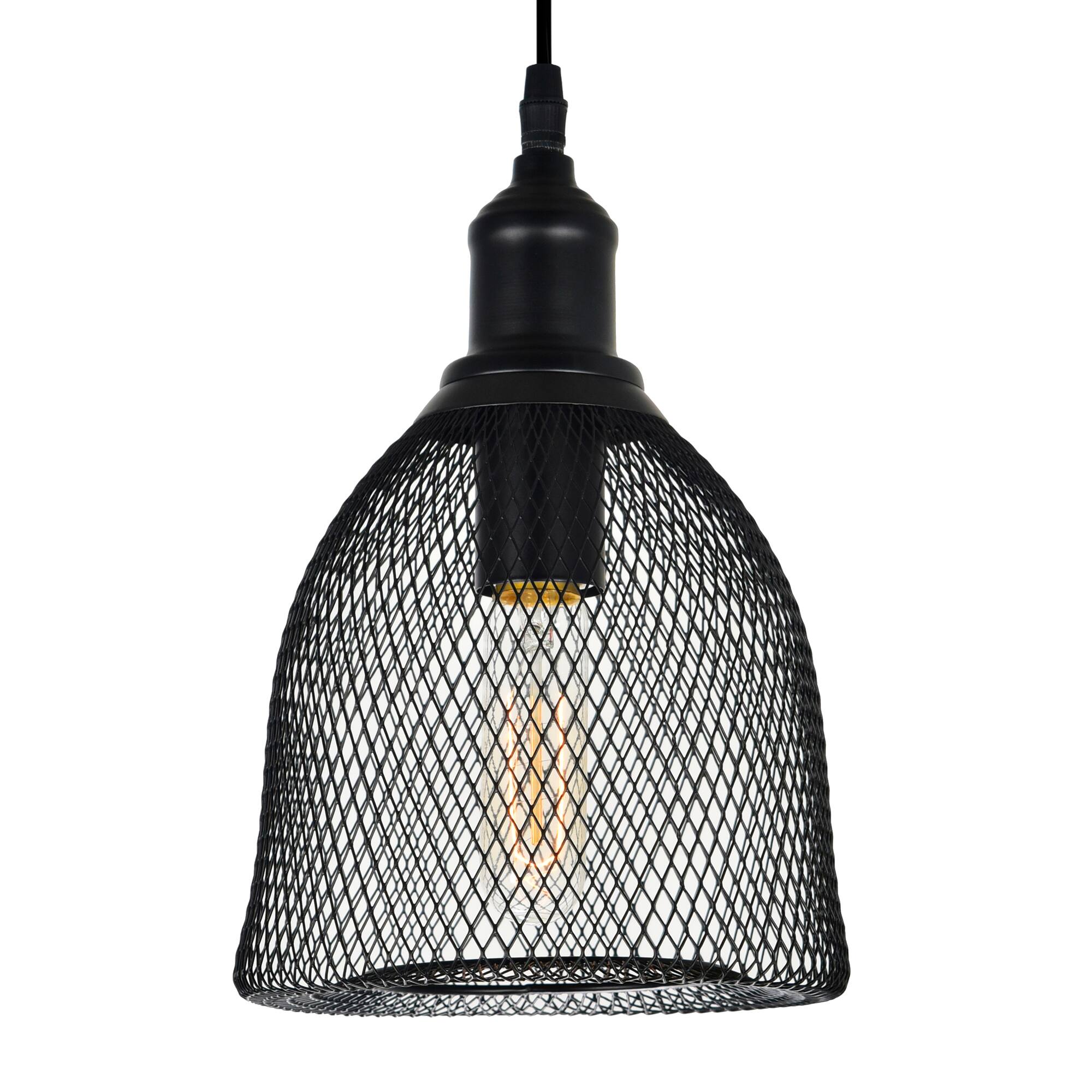 Angle. CWI Lighting - Drea 1 Light Down Mini Pendant With Black Finish - Black.