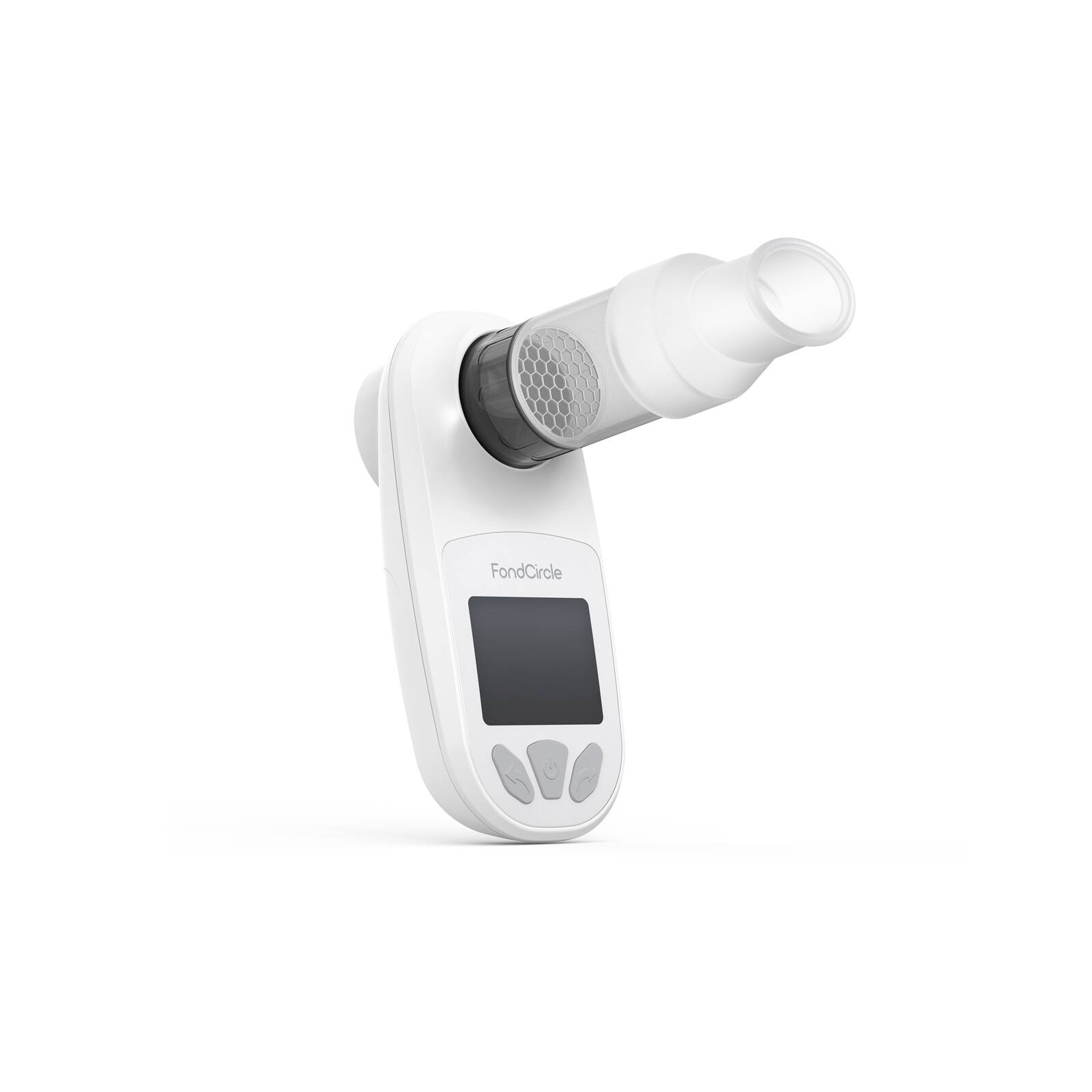 Angle. Fondcircle - FPF-S1 Electronic Peak Flow Meter - White.