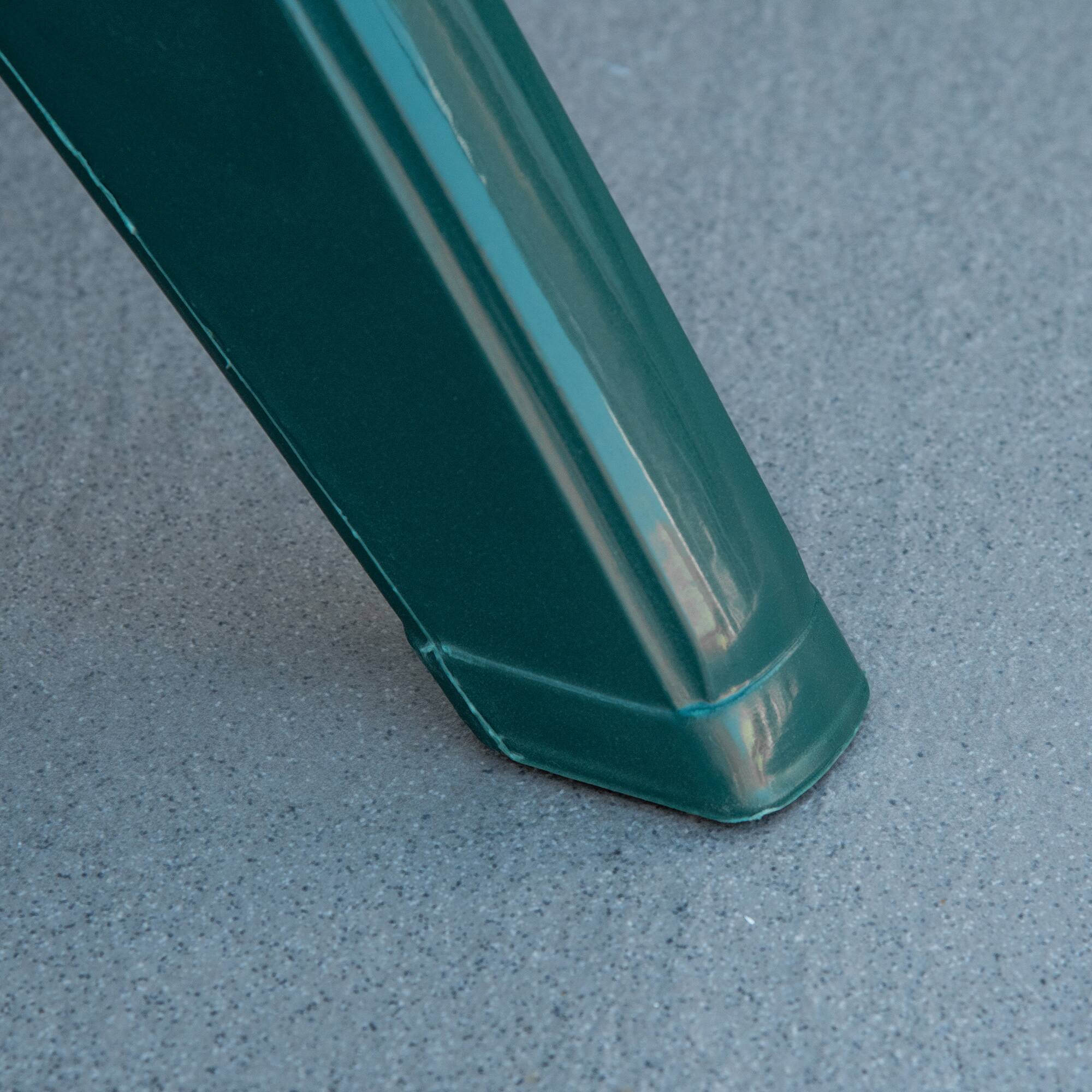 Alt View 7. Outsunny - 36.25" Dia Round Plastic Patio Table with Umbrella Hole, Outdoor Bistro Dining Table - Green.