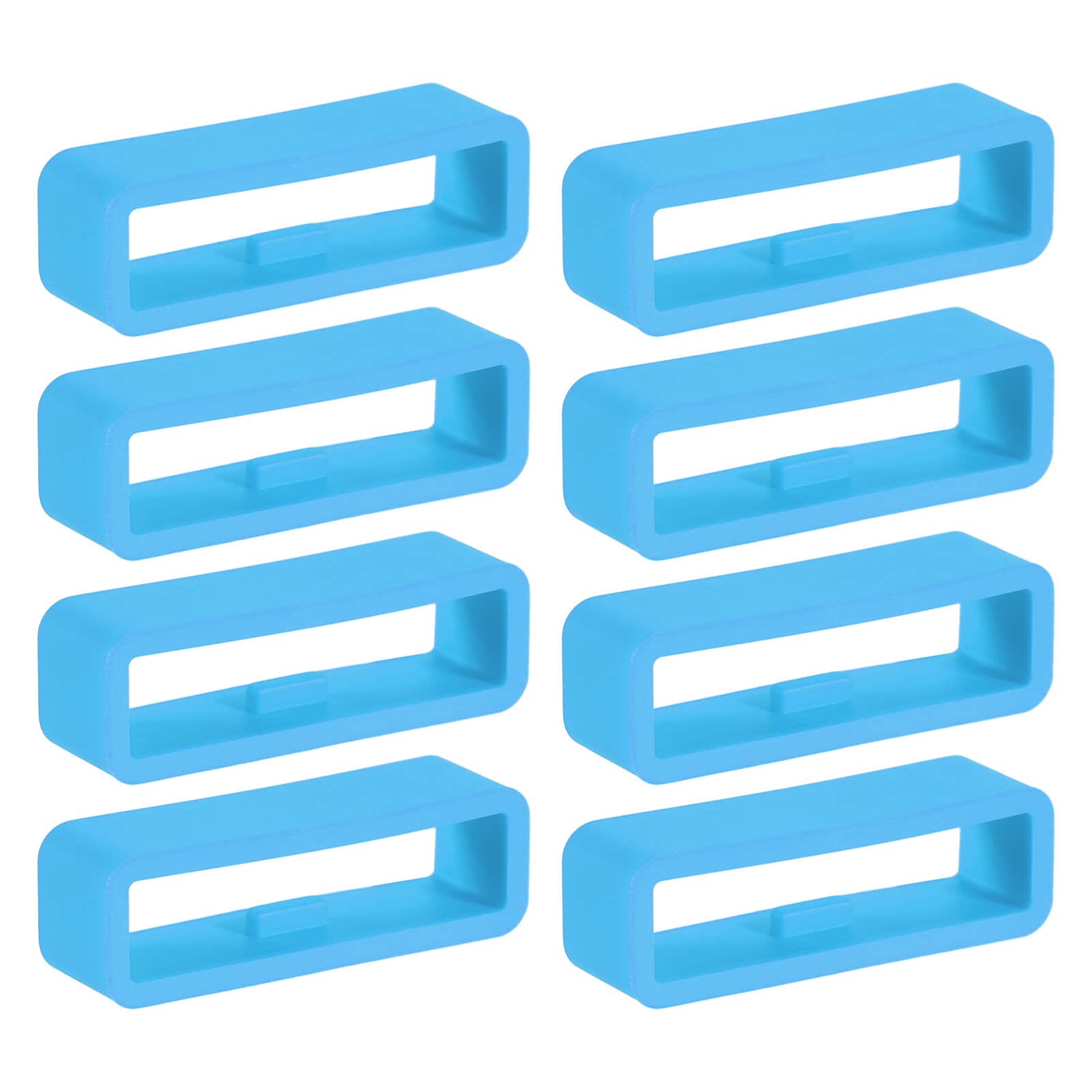 Unique Bargains - 8pcs Watch Band Holder Loop, 26mm Universal Watch Replacement Band - Sky Blue
