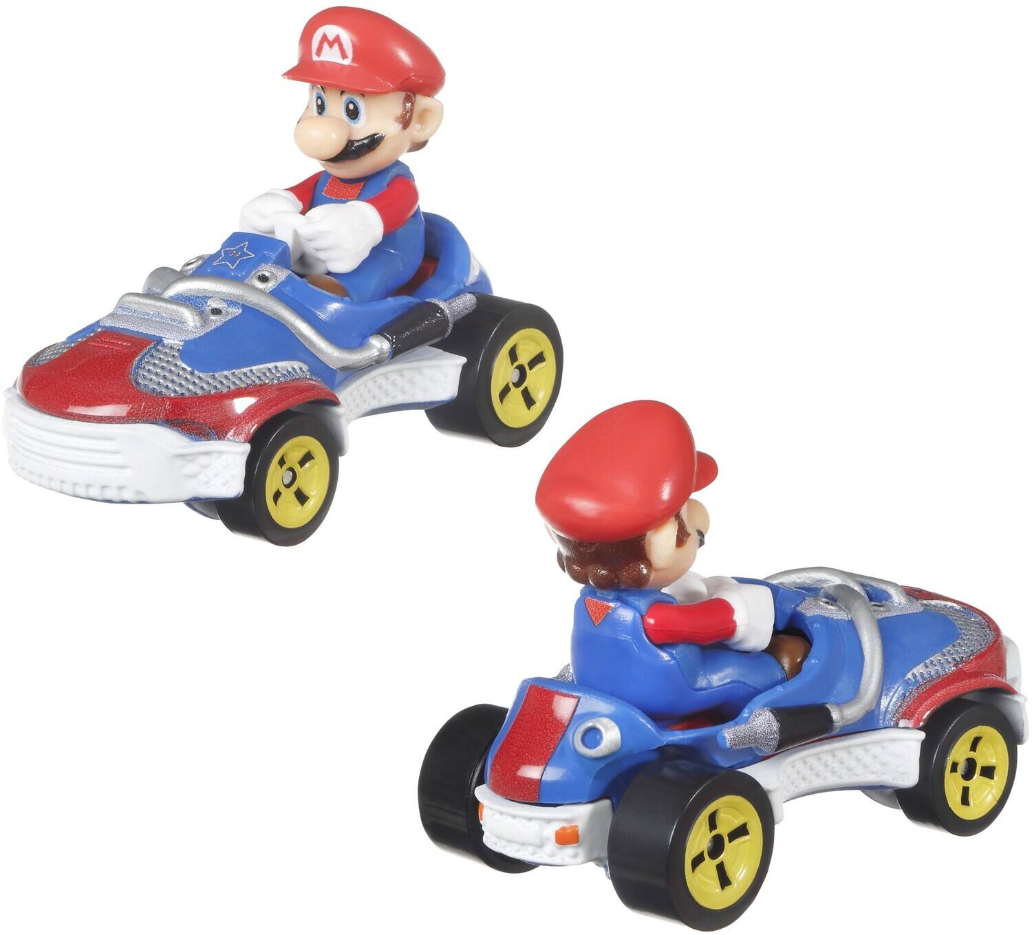 Alt View 3. Mattel - Hot Wheels Mario Kart 4-Pack 3-Piece T Assortment (Nintendo)   - COLLECTIBLES - Multicolor.