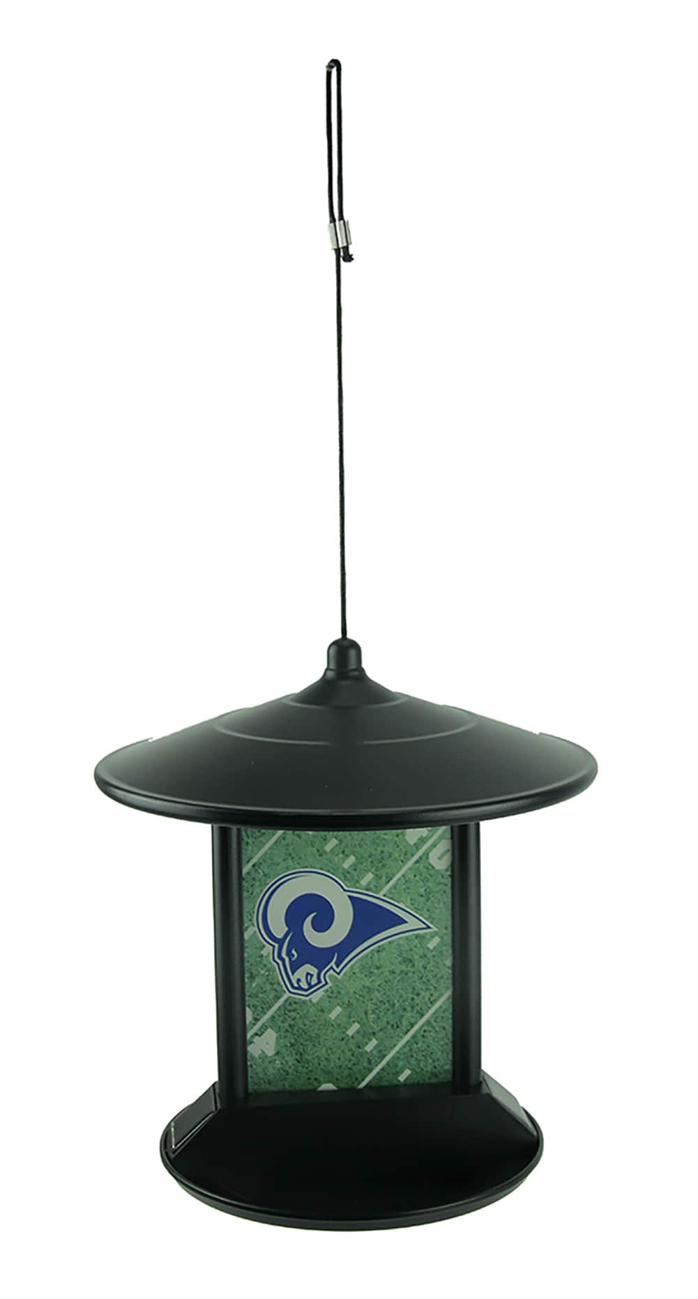 Team Sports America - Los Angeles Rams Logo Solar Powered Hanging Birdfeeder - Black price history on PriceWatchPro