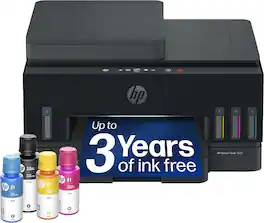HP - Smart Tank 7603 Wireless All-in-One AI-Enabled Cartridge-Free Supertank Inkjet Printer w/ Fax and 3 Yrs of Ink Included¹ - Basalt