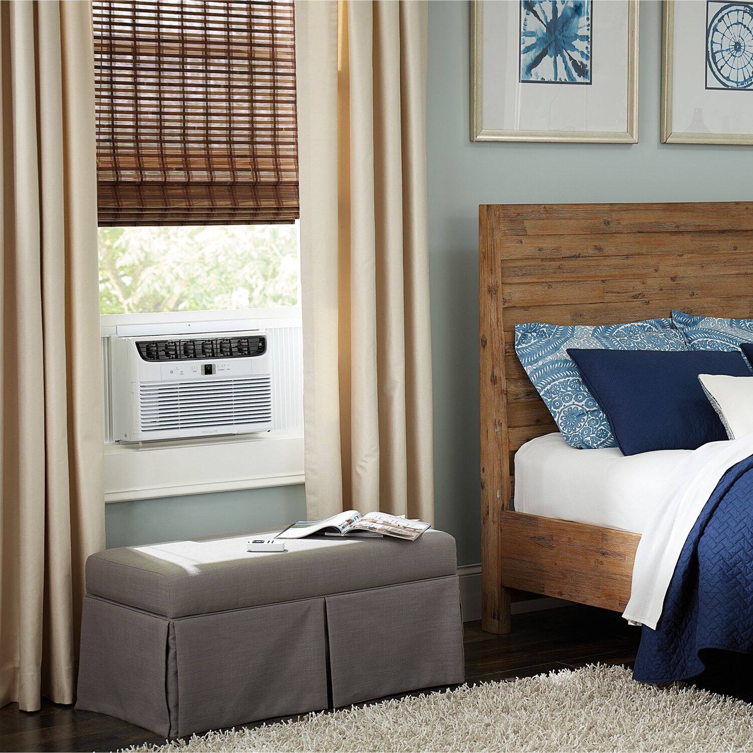 Alt View 25. Frigidaire - Frigidaire 115V 8,000 BTU 350 Sq. Ft. Smart Window Air Conditioner - White.