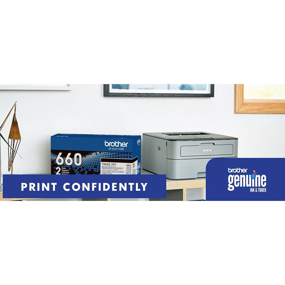 brother at your side  
660 TN650 2K  
PRINT CONFIDENTLY  
brother genuine INK & TONER