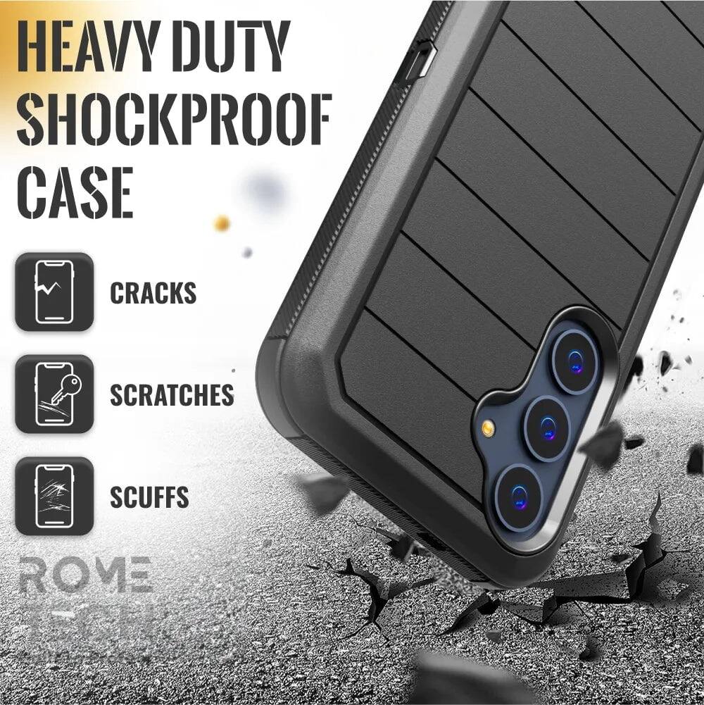 HEAVY DUTY SHOCKPROOF CASE

CRACKS
SCRATCHES
SCUFFS

ROME