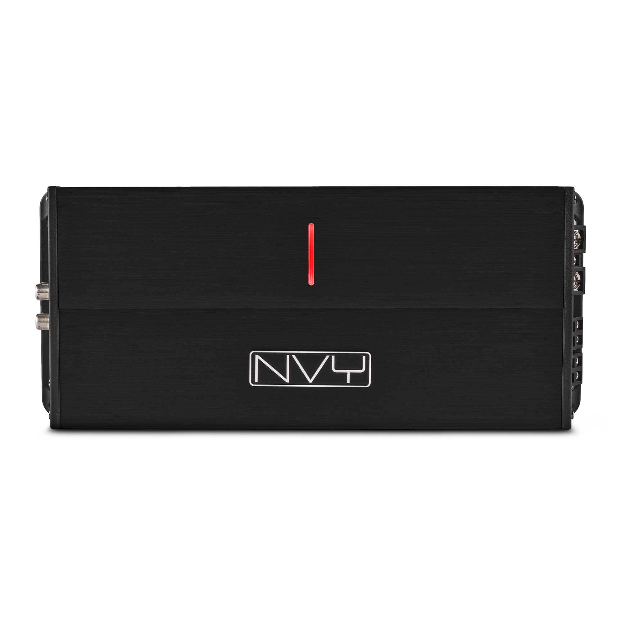 DS18 Audio - 4-Channel Compact Class D Car Amplifier With Hi-Level Input | 4 x 500W RMS at 4 Ohm - Black