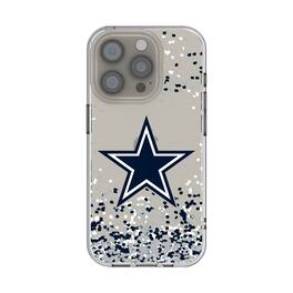 Keyscaper - NFL - Dallas Cowboys iPhone Clear Case with Confetti Design - 15 - Multicolor