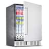 VEVOR - 24-Inch Indoor/Outdoor Beverage Refrigerator, 150 QT Freestanding or Undercounter Beverage Fridge - Metal Plate Sprayed in Black
