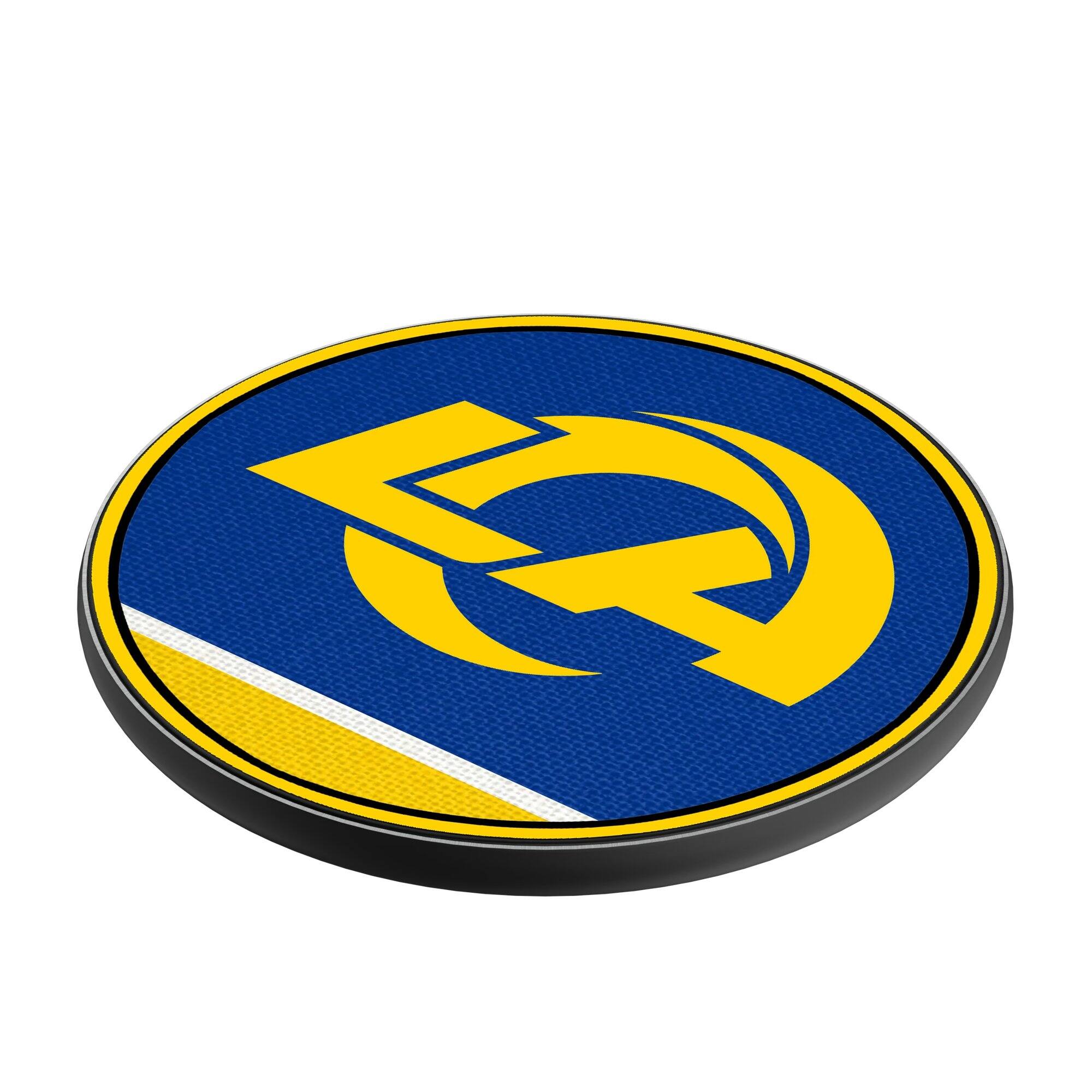 Alt View 1. Keyscaper - Los Angeles Rams 15 Watt Wireless Induction Charger - Multicolor.