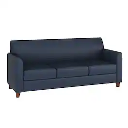 Flash Furniture - HERCULES Diplomat Series Navy LeatherSoft Sofa - Blue
