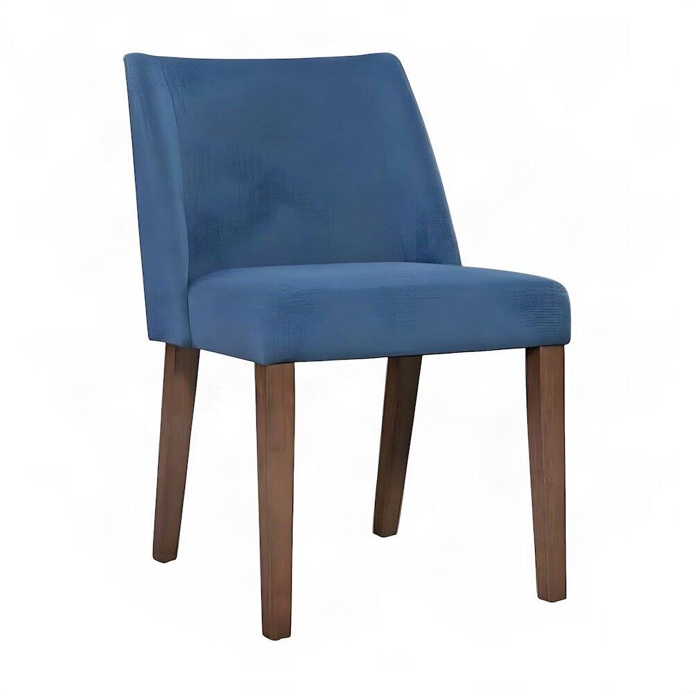 Left. Starlight Canyon Home - Elegant Round Dining Room Table and Chairs Set for 4 – Blue/Brown - Blue/Brown.