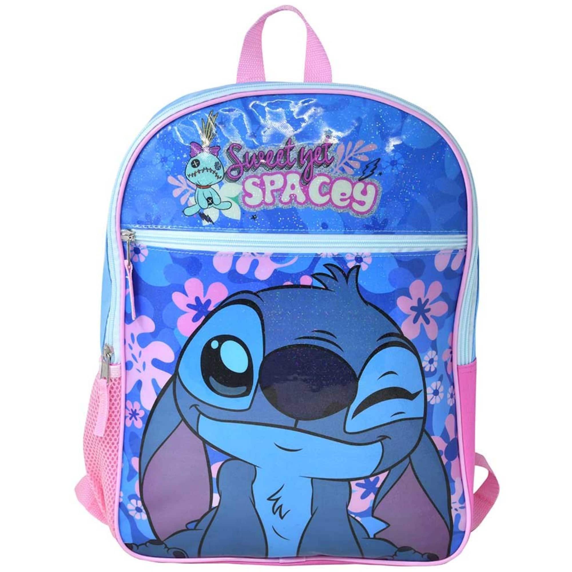 Disney - Blue Lilo and Stitch "Sweet Yet Spacey" 16" School Travel Backpack ages 3+ - Assorted Pre-Pack