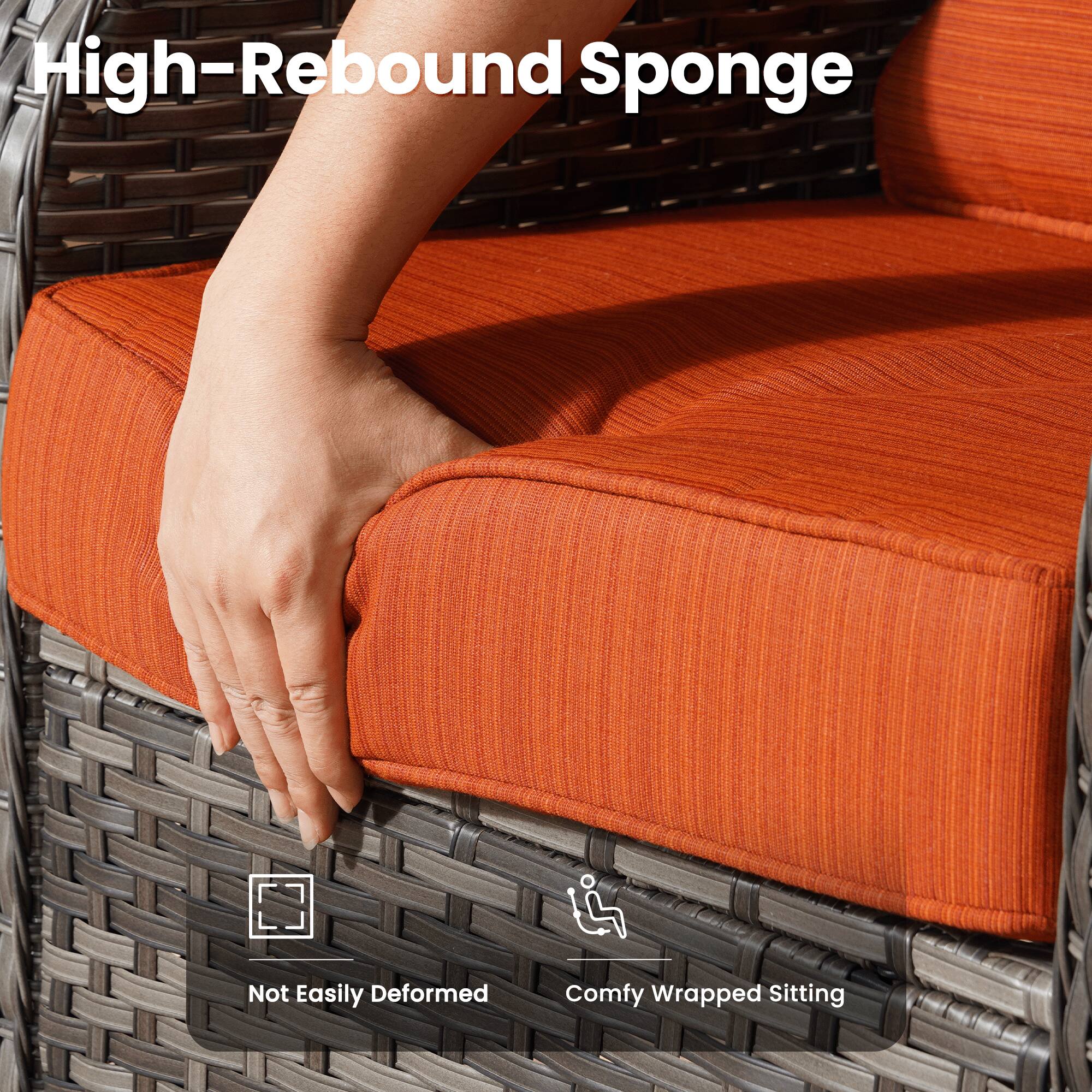High-Rebound Sponge  
Not Easily Deformed  
Comfy Wrapped Sitting