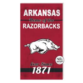 Jardine - Arkansas Razorbacks 11'' x 20'' Home Of The Sign - Red